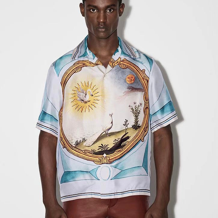 AMIRI CAMISA LANDSCAPE FRAME