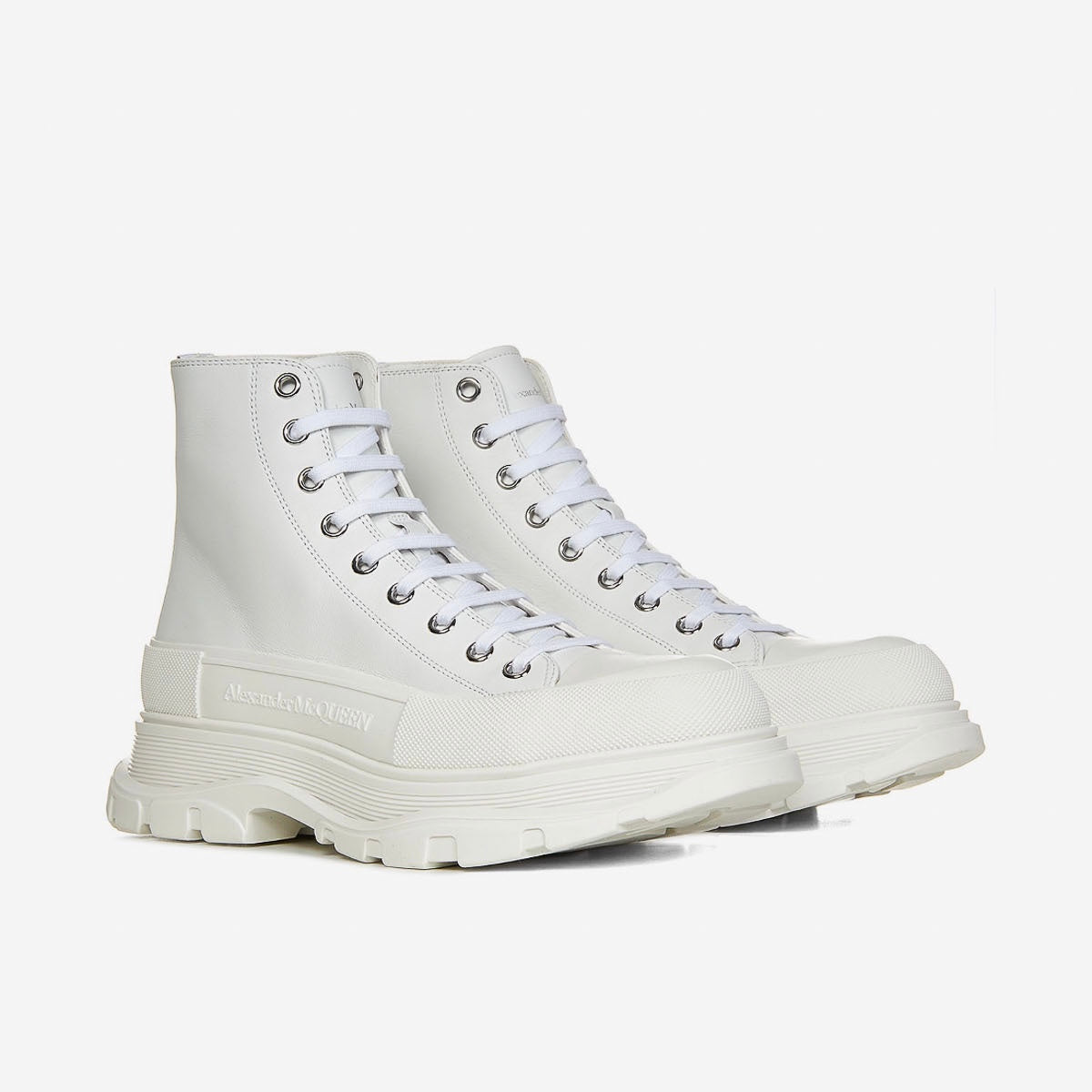 Alexander McQueen Tread Slick Boot in White