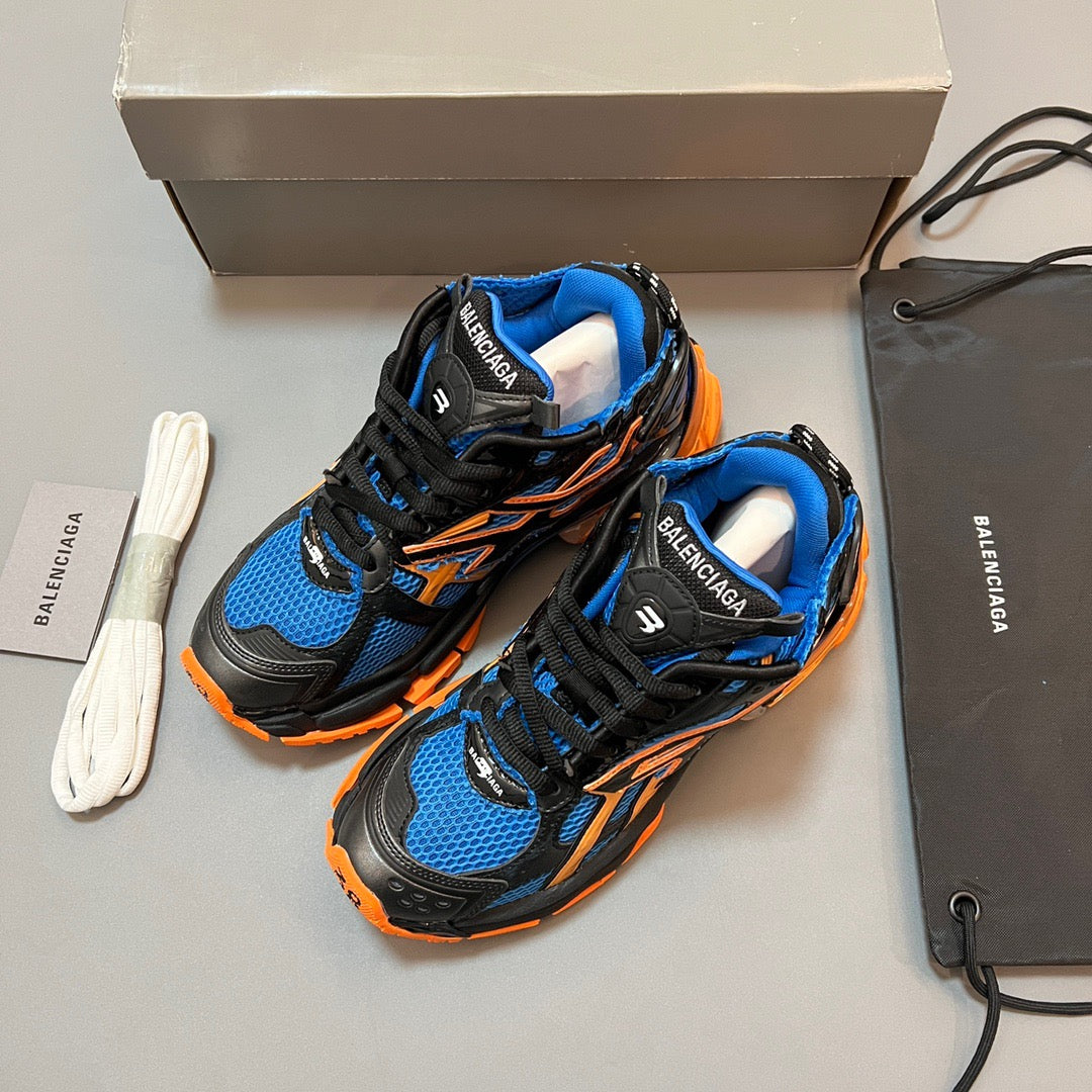 BALENCIAGA RUNNER 'Caged Mesh Runners Knicks Color Way in Multicolor