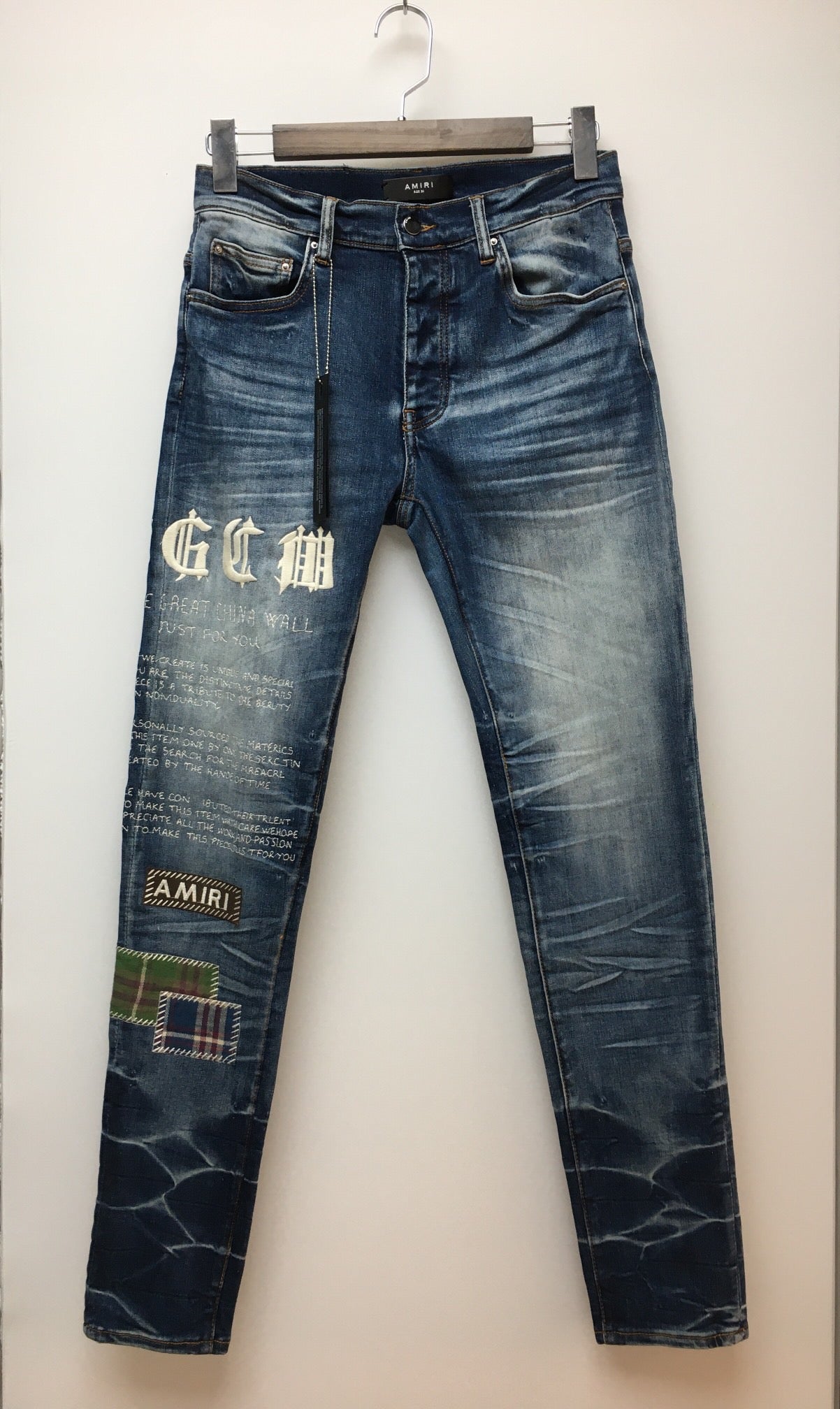 AMIRI JEANS CHINA WALL