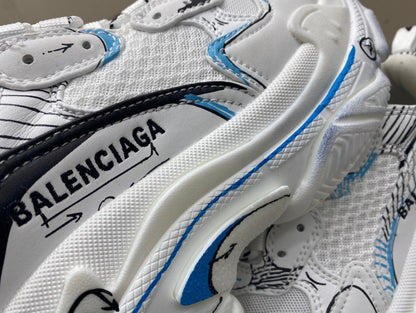 Balenciaga TRIPLE S SKETCH SNEAKER IN WHITE