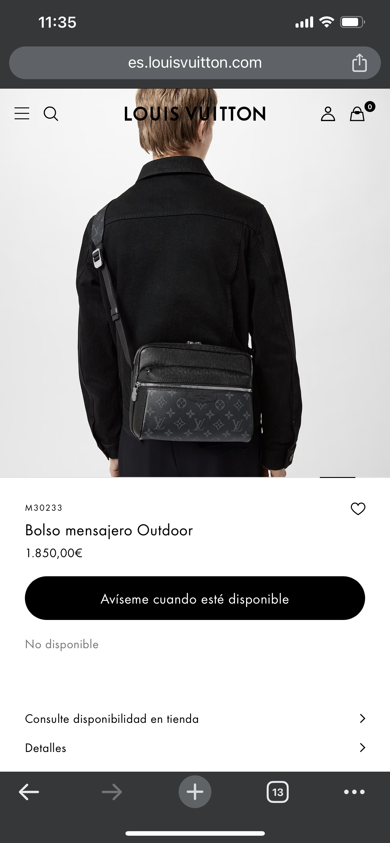 LV Bolso Messenger Outdoor M30233