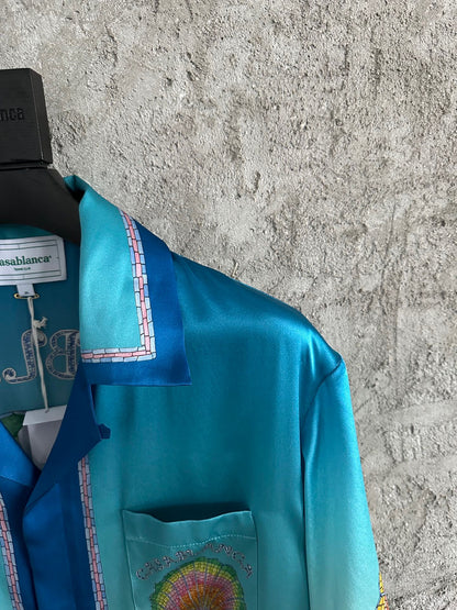 CASABLANCA COQUILLAGE COLORÉ SILK SHIRT