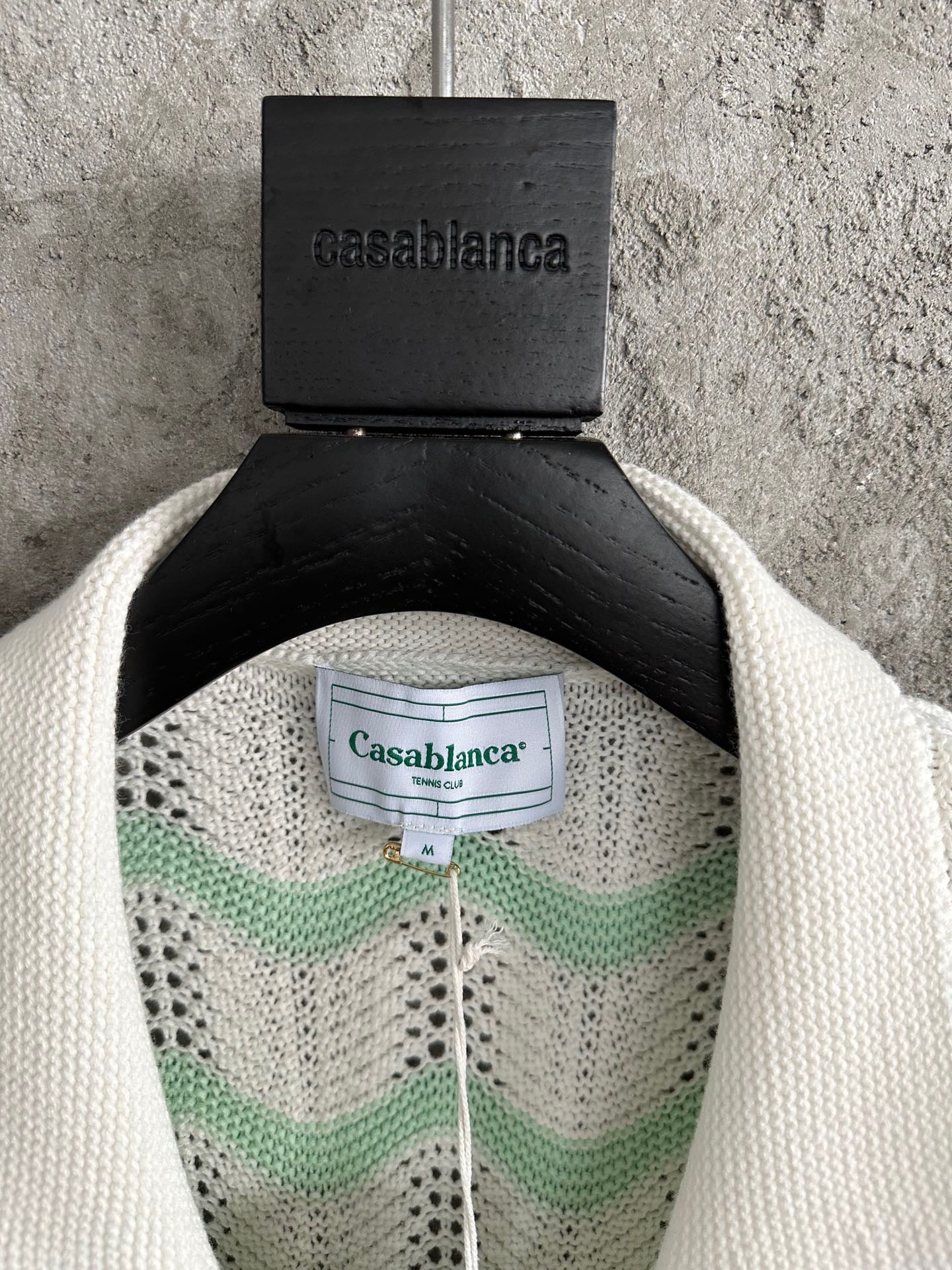 CASABLANCA CROCHET KNIT SHIRTS