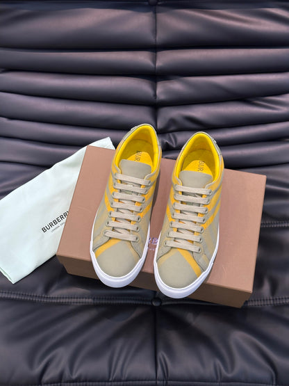 Burberry Check cotton sneakers - Color Hunter