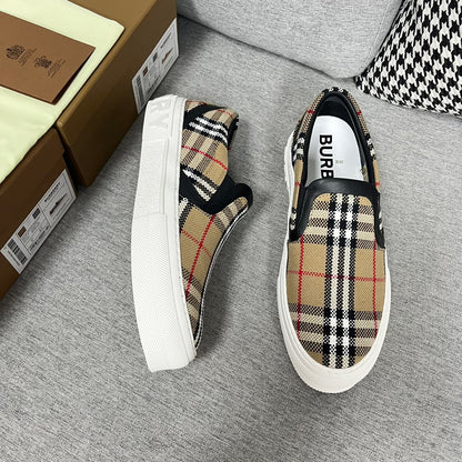 BURBERRY Vintage Check Cotton Wool Blend Sneakers