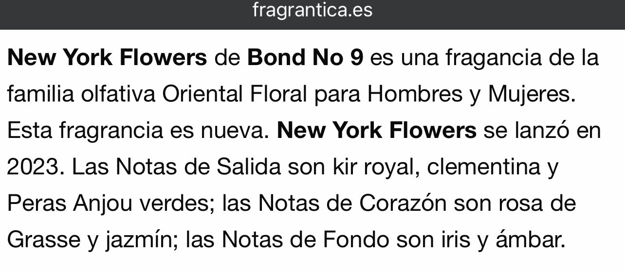 Bond No. 9 New York Flowers - 100ML M