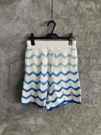 CASABLANCA CROCHET KNIT SHORTS