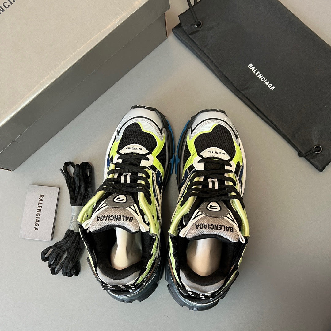 BALENCIAGA RUNNER Black Green Blue Navy