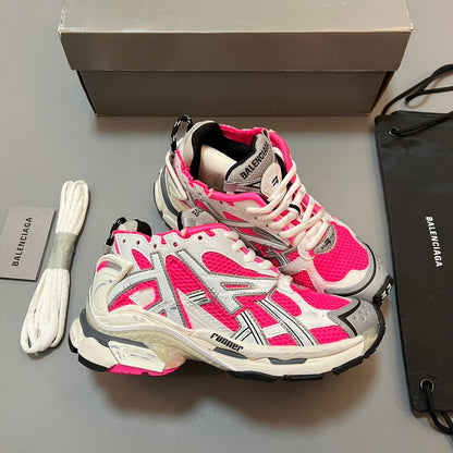 BALENCIAGA RUNNER White Flou Pink