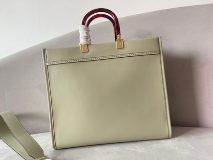 FENDI Sunshine midium tote bag gris