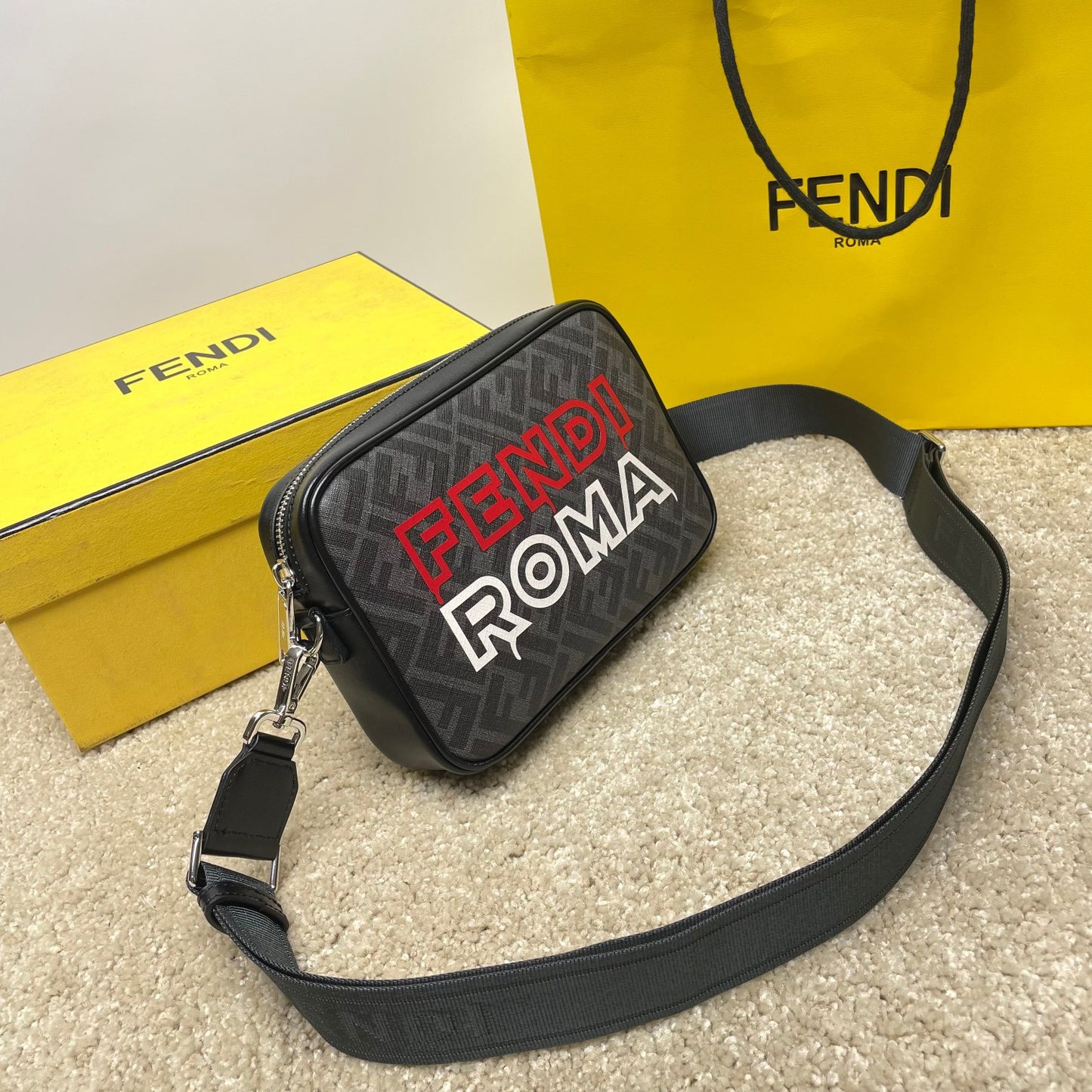 Fendi Diagonal Camera Case Fendi Roma