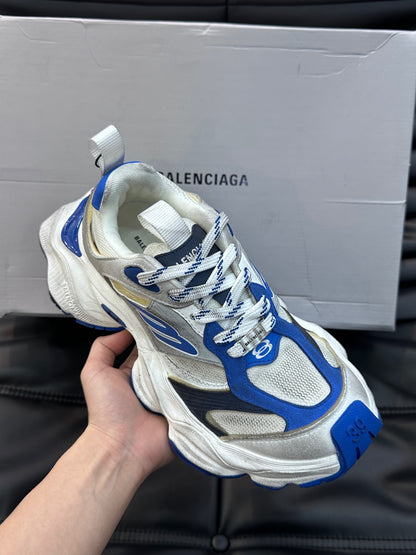 BALENCIAGA CARGO SNEAKERS IN GREY/WHITE/BLUE