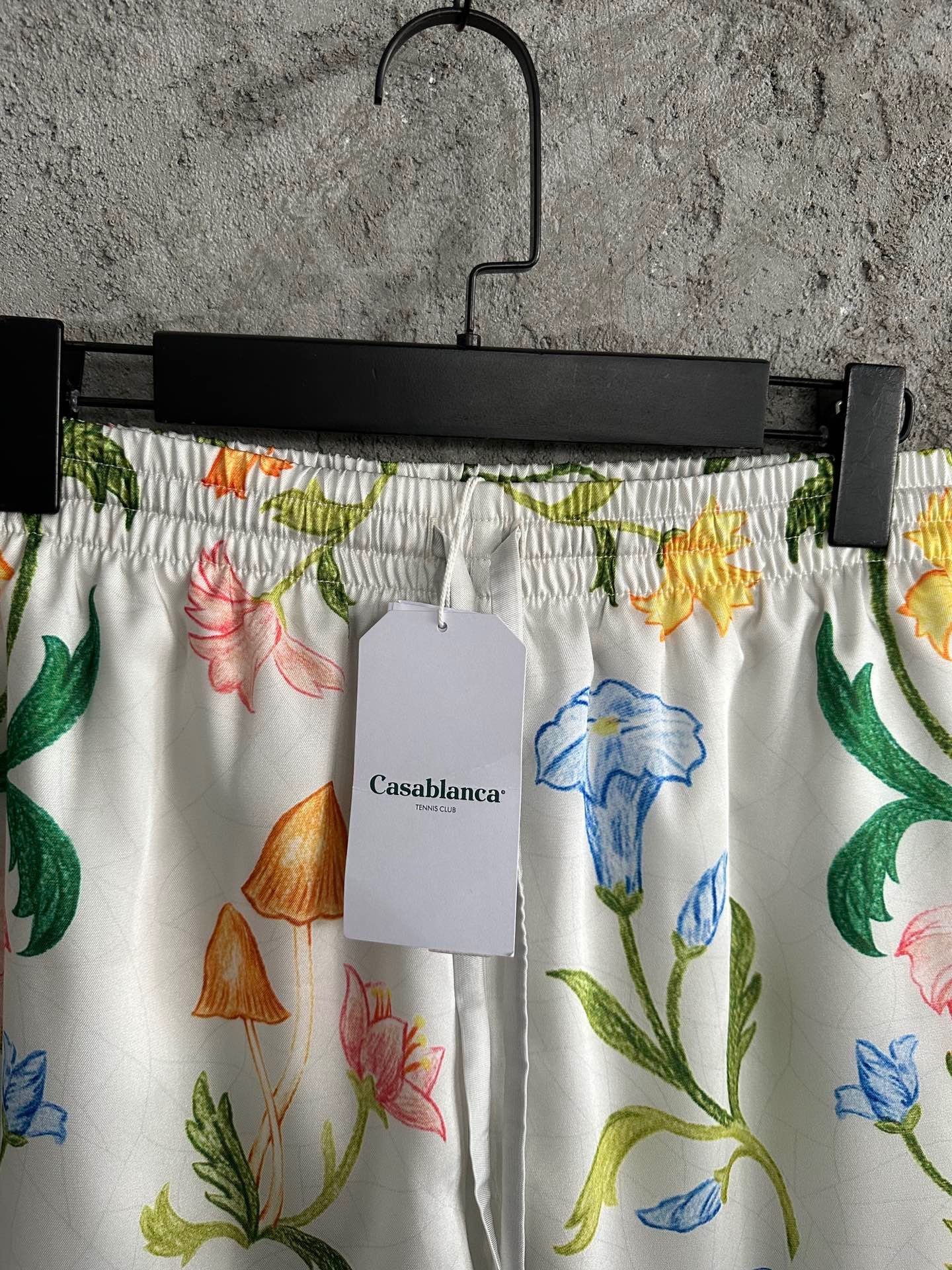 CASABLANCA L’arche Fleurie print  SILK SHORT