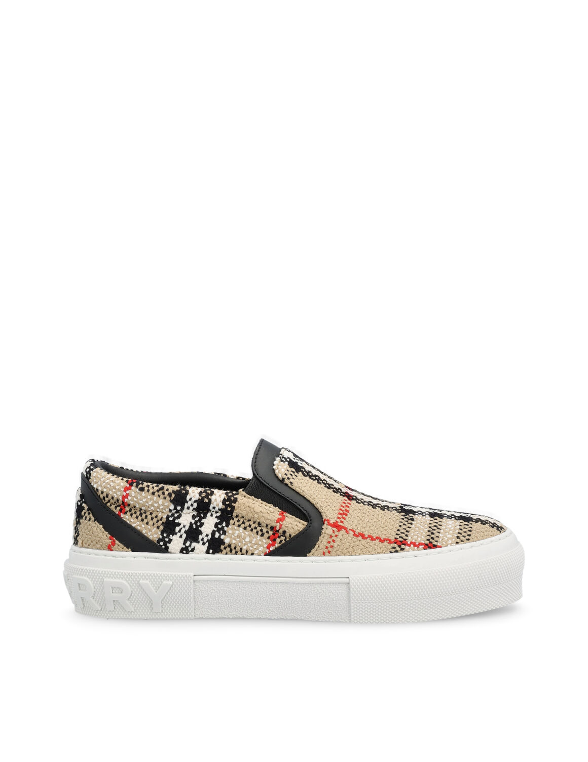 BURBERRY Vintage Check Cotton Wool Blend Sneakers