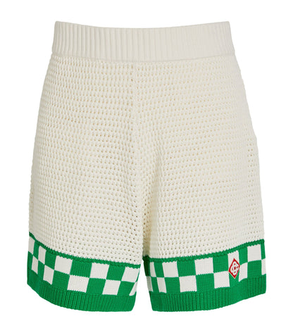 CASABLANCA KNITTED CROCHET SHORTS