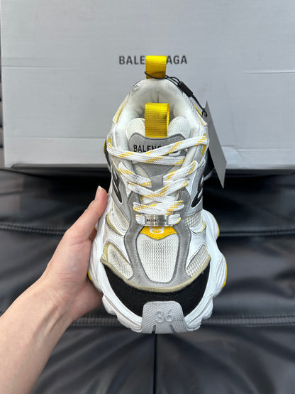 BALENCIAGA CARGO SNEAKERS IN GREY/BLACK/YELLOW