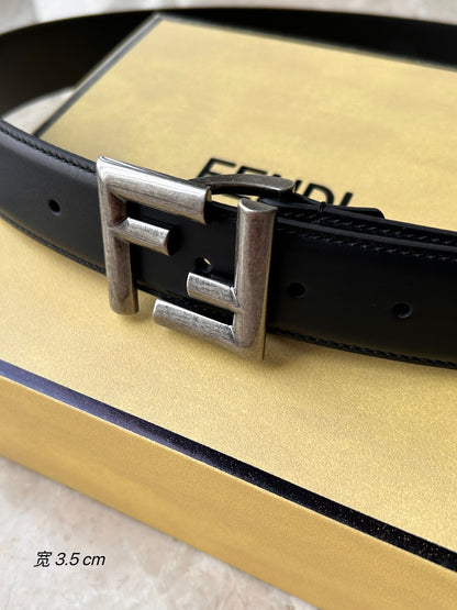 FENDI BLACK FF BELT