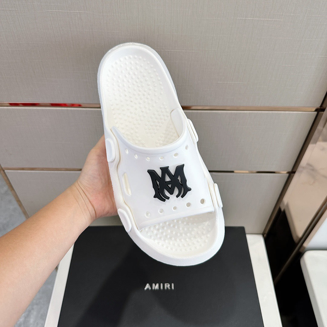 AMIRI Sunday Slides White