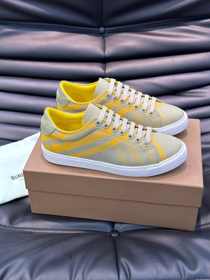 Burberry Check cotton sneakers - Color Hunter