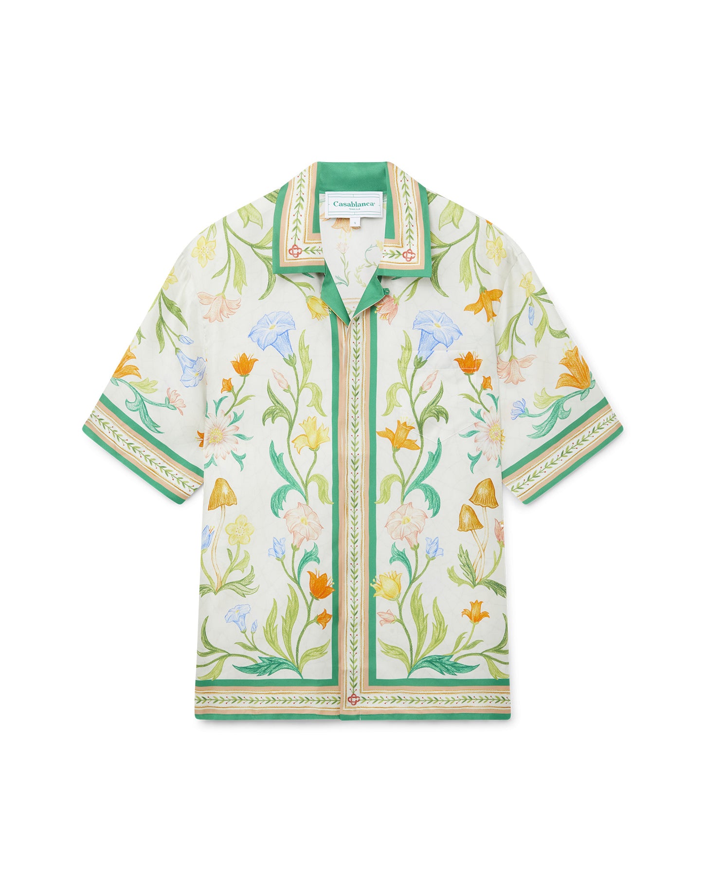 CASABLANCA L’arche Fleurie print SILK SHIRT