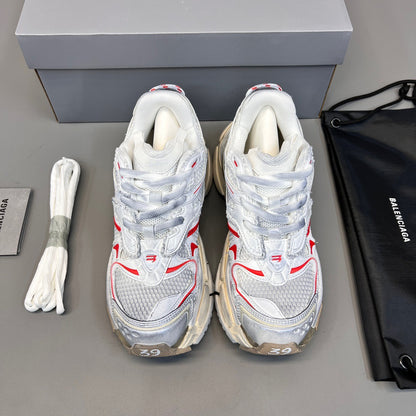 BALENCIAGA RUNNER White Beige Red