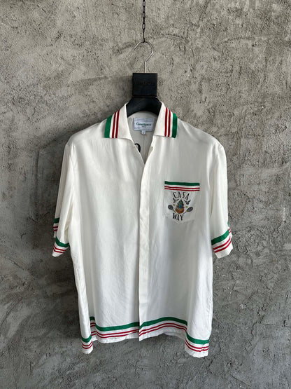 CASABLANCA BOWLING CASA WAY SILK SHIRT