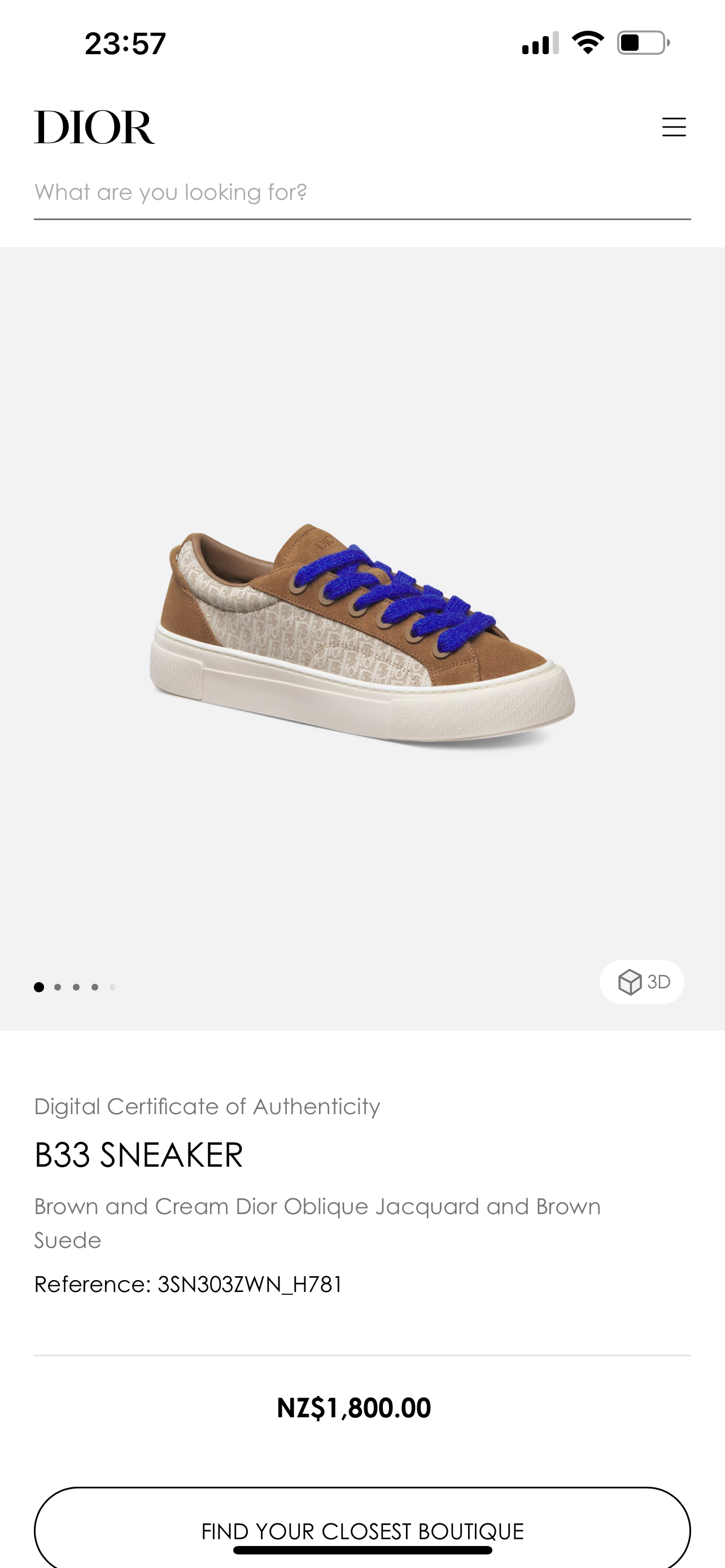 DIOR B33 SNEAKER