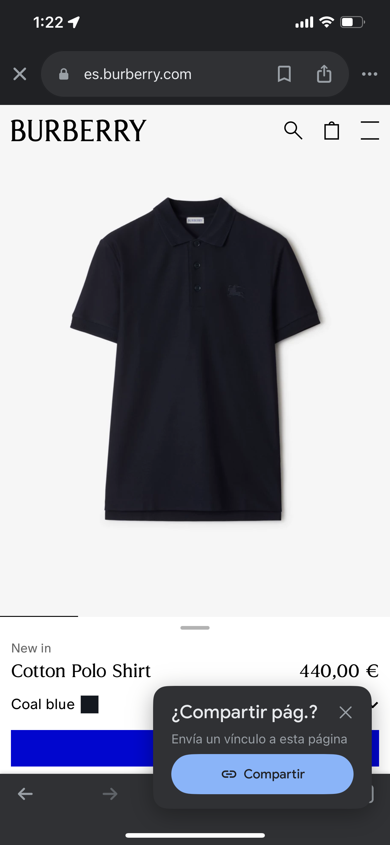 BURBERRY Poloshirt (Varios colores)