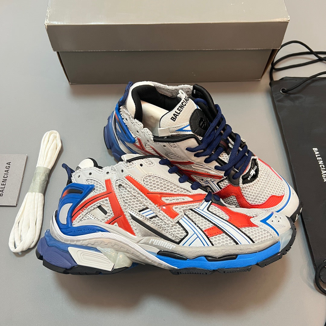 BALENCIAGA RUNNER Blue Orange Multi color