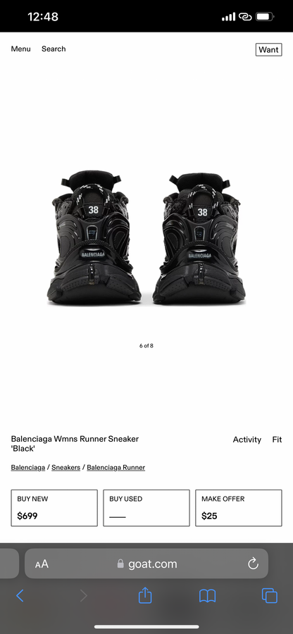 BALENCIAGA RUNNER Black