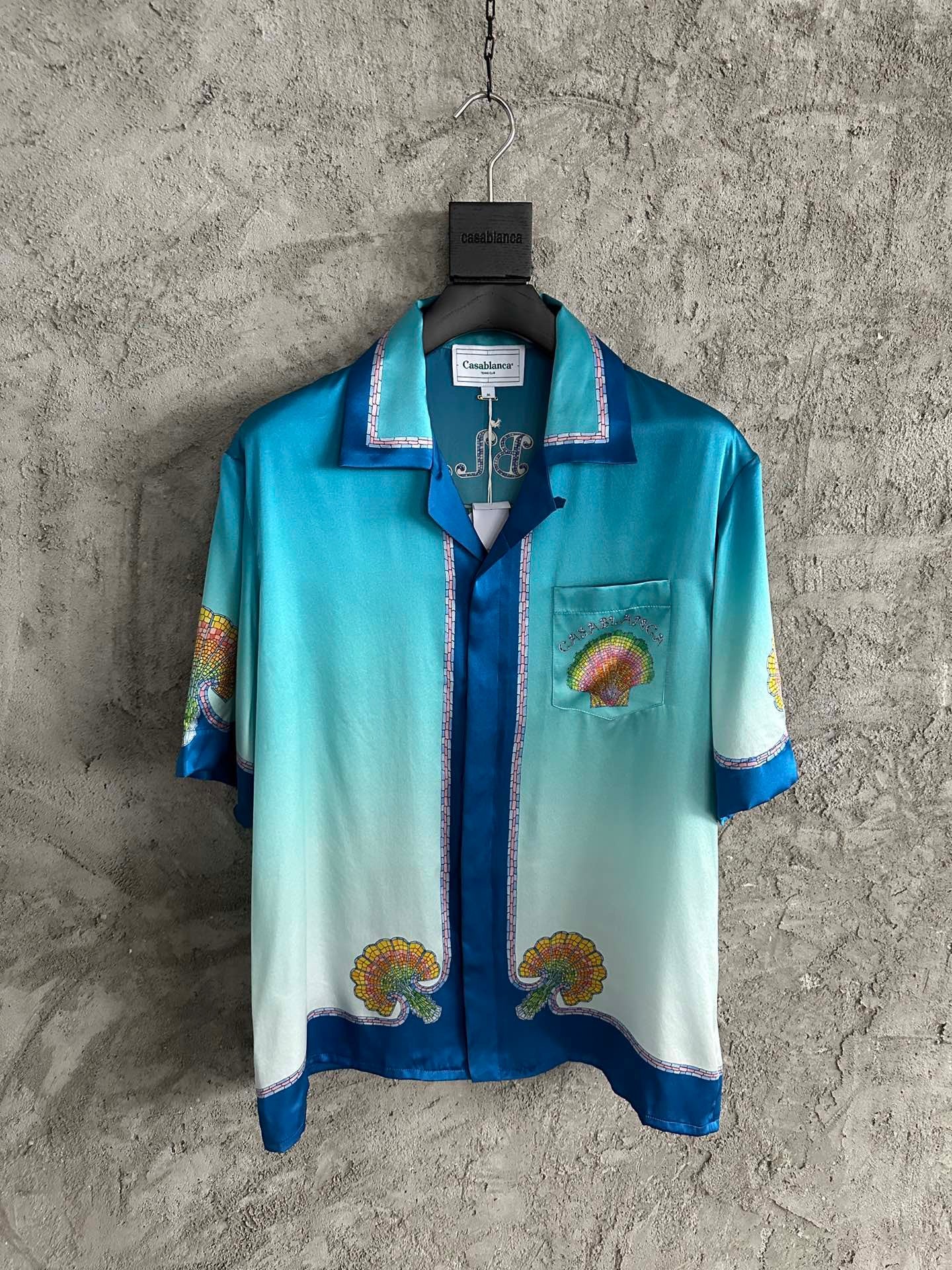 CASABLANCA COQUILLAGE COLORÉ SILK SHIRT