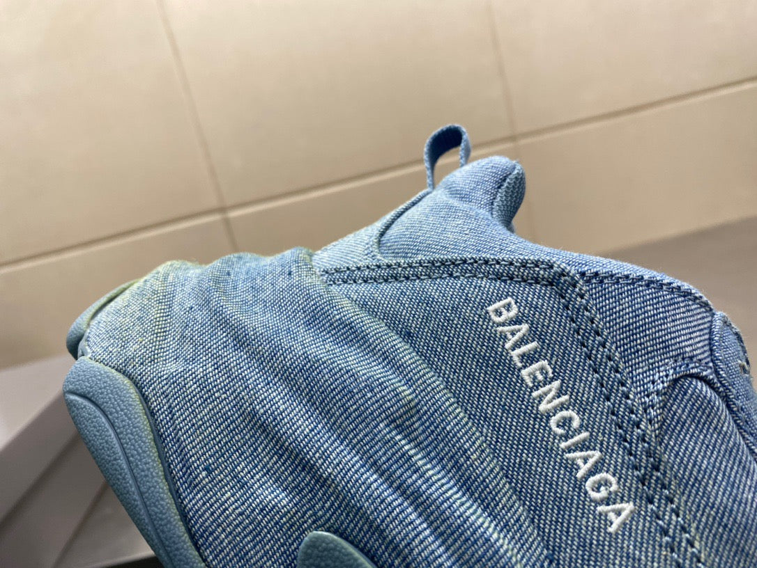 Balenciaga TRIPLE S SNEAKER DENIM IN BLUE