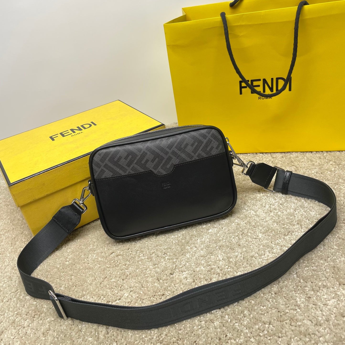 Fendi Diagonal Camera Case Fendi Roma