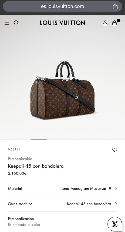 LV Keepall con bandolera