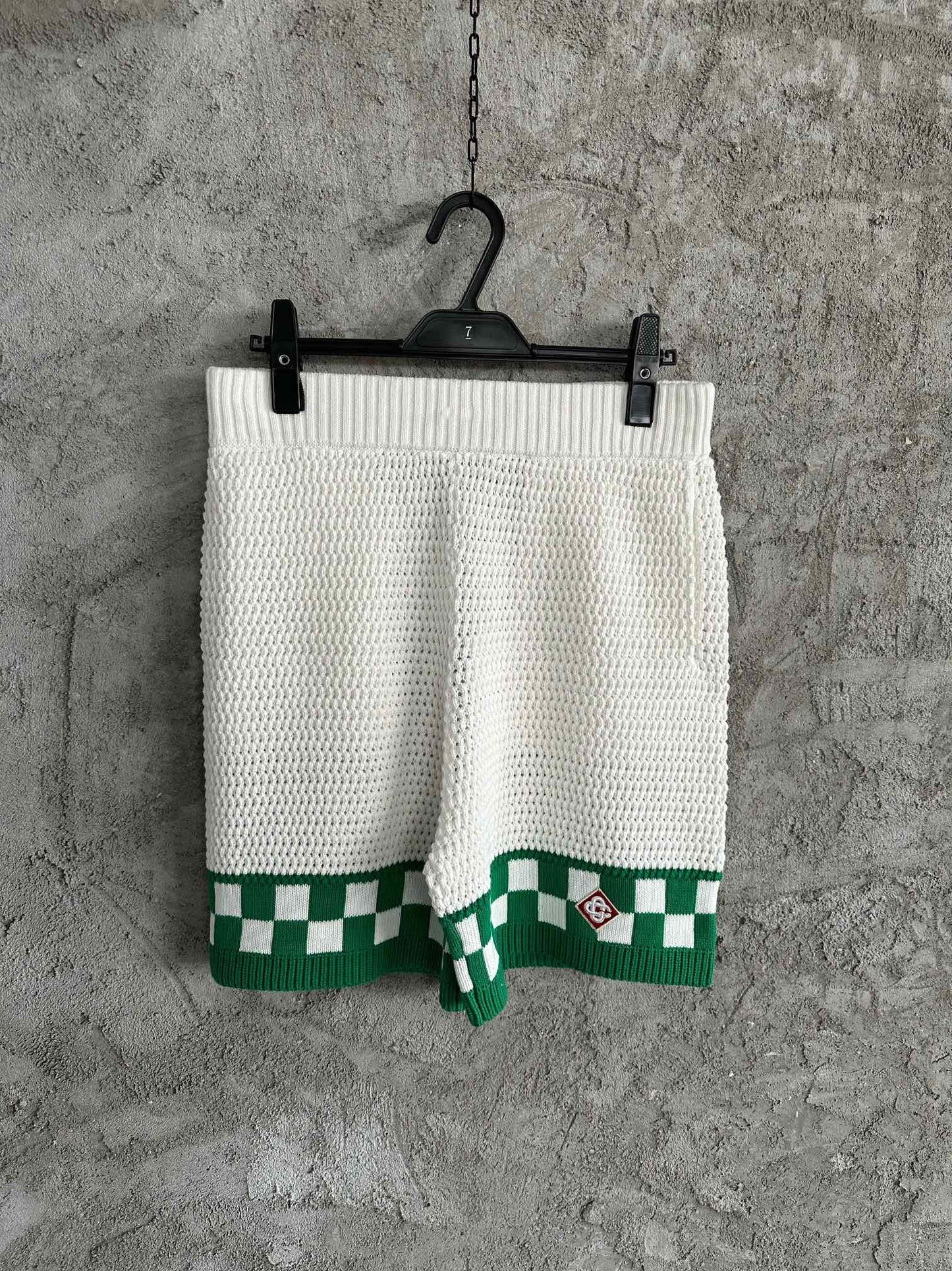 CASABLANCA KNITTED CROCHET SHORTS