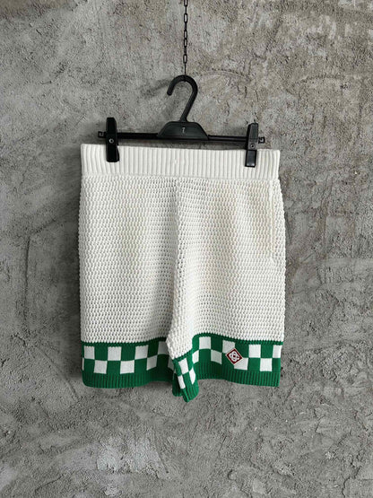 CASABLANCA KNITTED CROCHET SHORTS