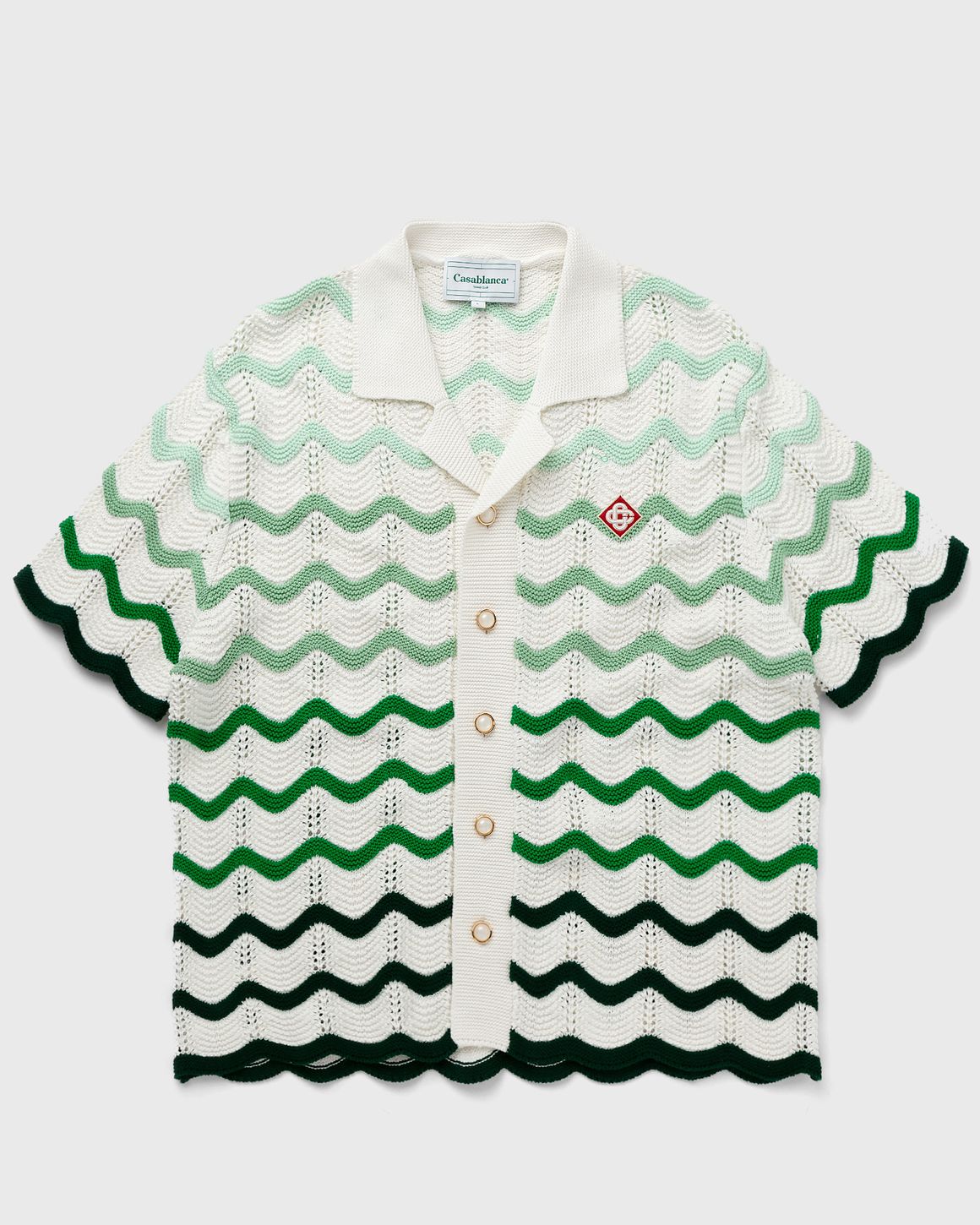 CASABLANCA CROCHET KNIT SHIRTS