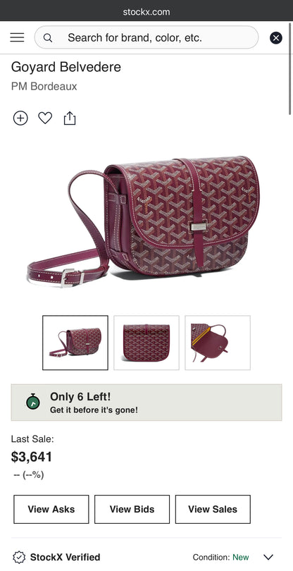 GOYARD Belvedere PM BORDEAUX