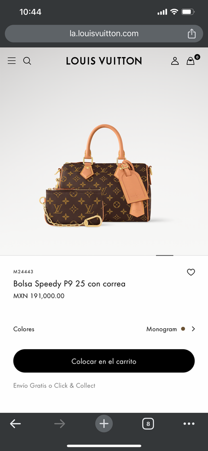 LV M24443 Bolsa Speedy P9 25 con correa