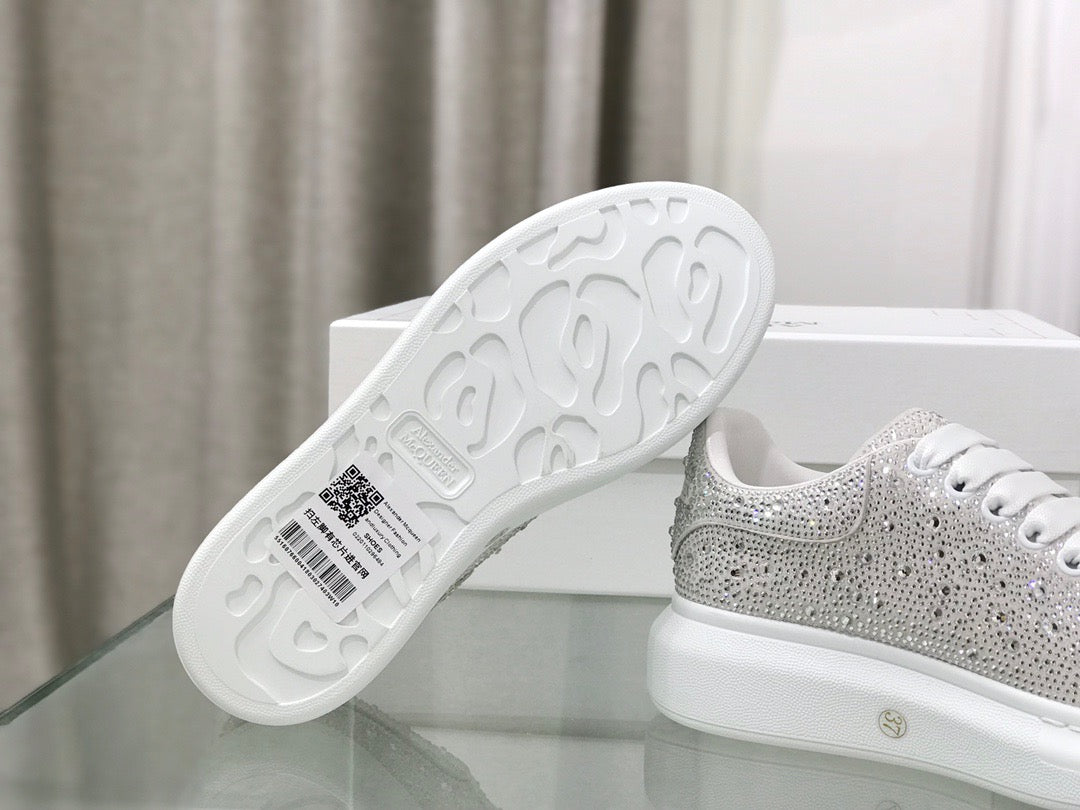 Alexander McQueen Oversized Sneakers Crystal Embellished