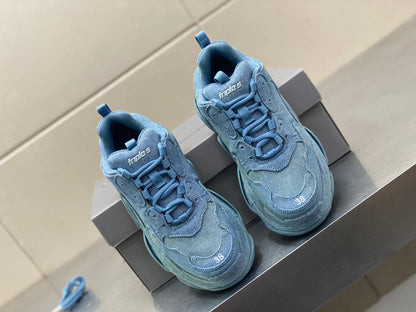 Balenciaga TRIPLE S SNEAKER DENIM IN BLUE