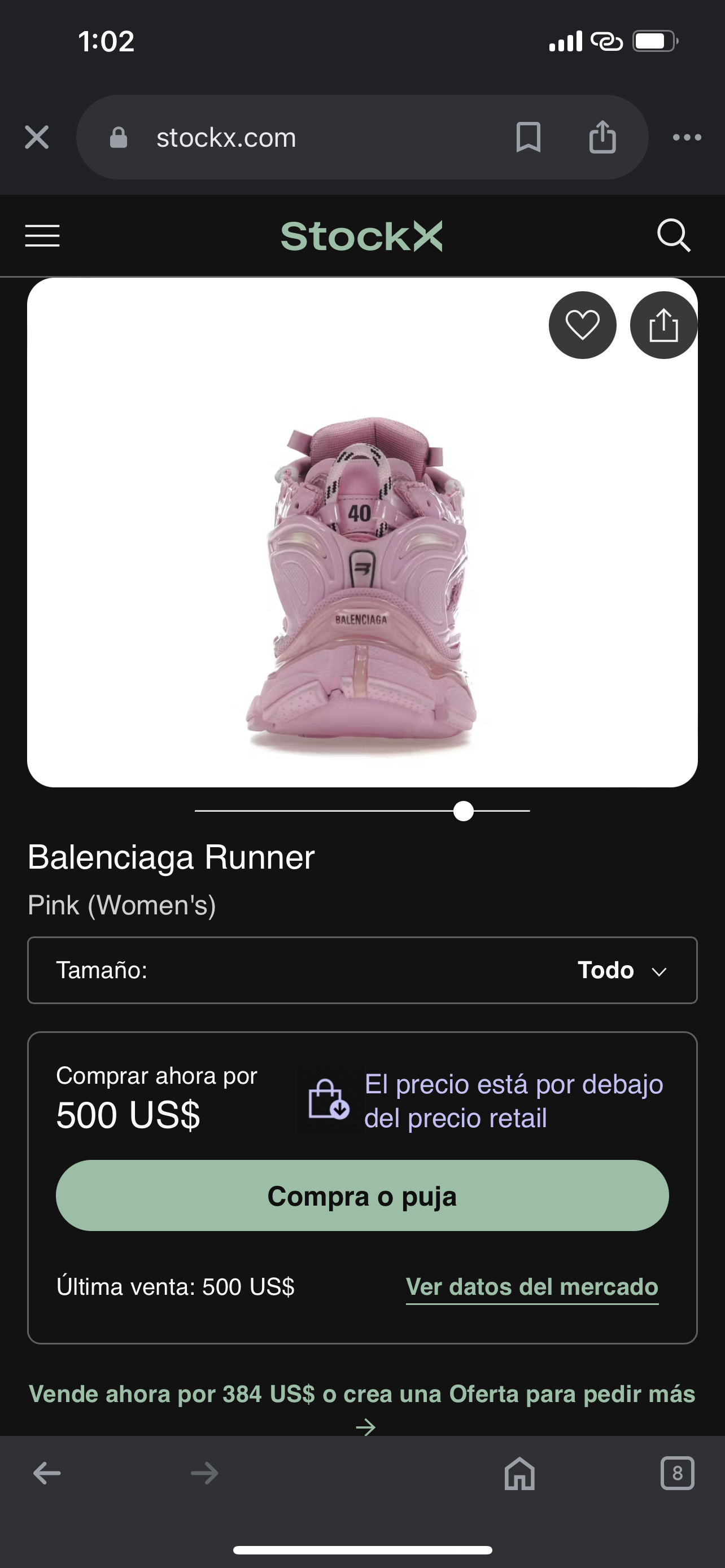 BALENCIAGA RUNNER Pink