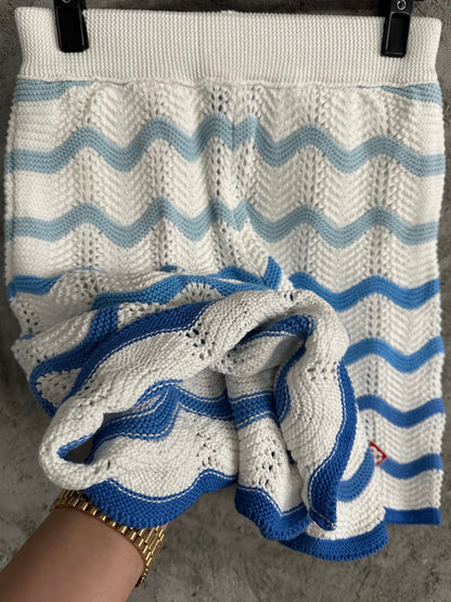 CASABLANCA CROCHET KNIT SHORTS