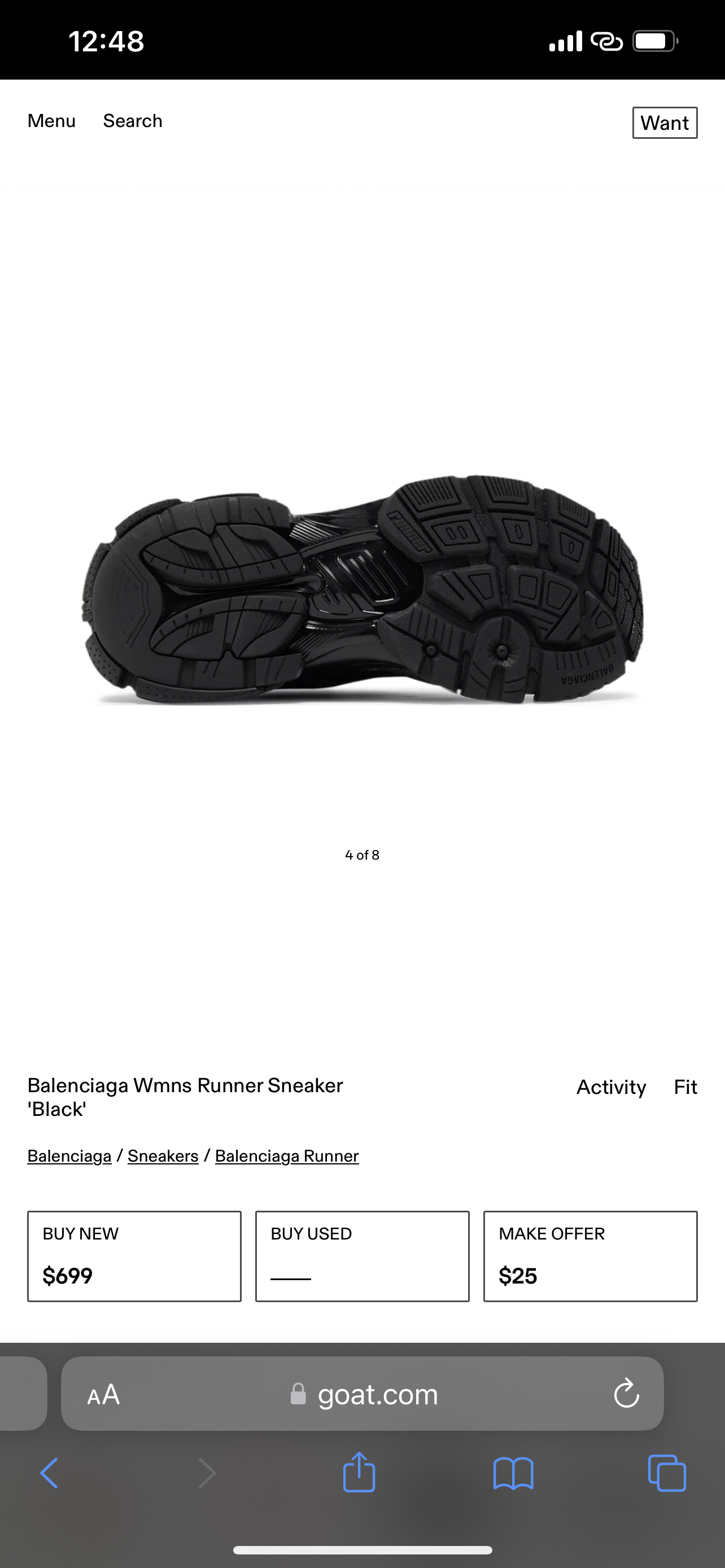 BALENCIAGA RUNNER Black