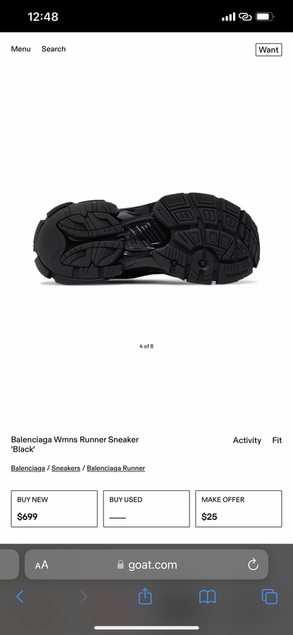 BALENCIAGA RUNNER Black