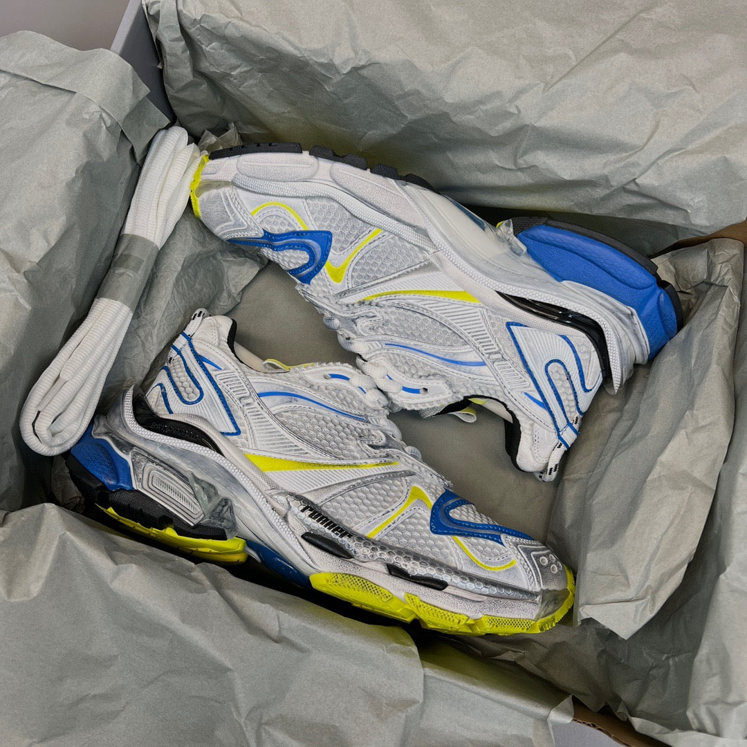 BALENCIAGA RUNNER White Yellow Blue