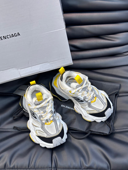 BALENCIAGA CARGO SNEAKERS IN GREY/BLACK/YELLOW