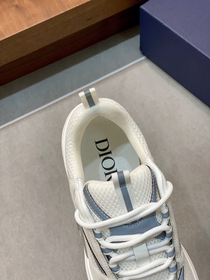 Dior B22 White Silver Fluo Green