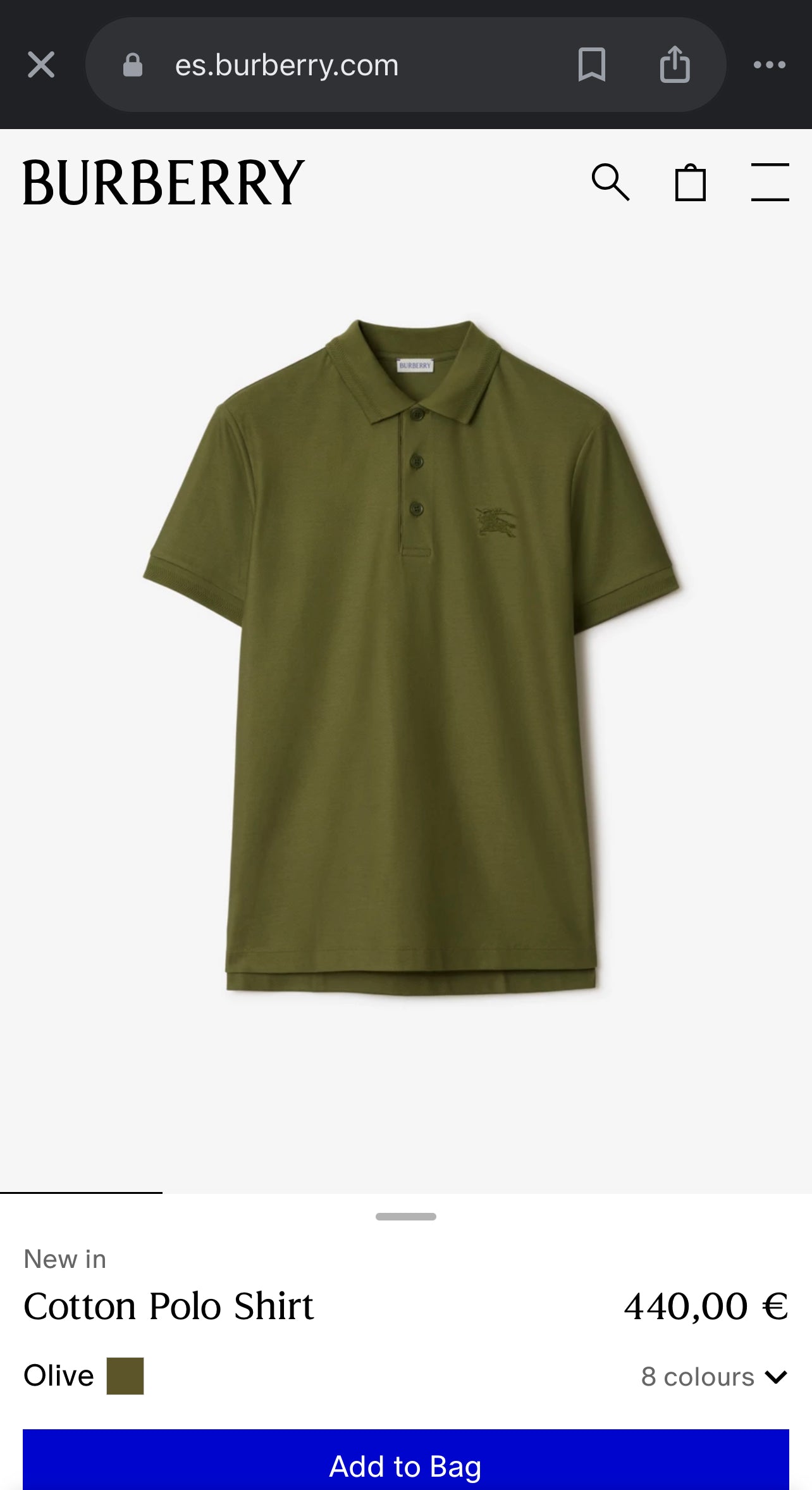 BURBERRY Poloshirt (Varios colores)